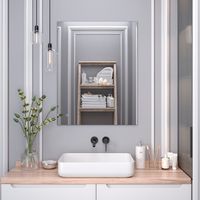 Зеркало с LED-подсветкой SIRIUS (70*90) /AQUA DE MARCO SIR70/90 — фото 3, Зеркала в ванную комнату