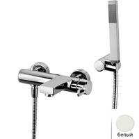 Смеситель для ванны Paffoni Ringo белый матовый арт-RIN023BO — фото 1, Смеситель для ванны