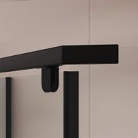 Душевой уголок RGW PA-83-B 100x100, трапеция, профиль черный, стекло прозрачное/6 мм, арт-78088300-14 — фото 7, Душевые уголки трапеция