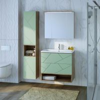 Товар: Зеркальный шкаф Бриклаер КРИСТАЛЛ 75 см, дуб гранж песочный 4627125417238 - фото 5 Зеркальный шкаф Бриклаер КРИСТАЛЛ 75 см, дуб гранж песочный 4627125417238 — фото 5, Шкафы для ванной