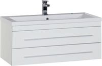 Тумба под раковину Aquanet Верона 100 белый (подвесная 2 ящика) арт-00175382 — фото 9, Тумбы под раковину