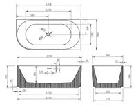Акриловая ванна ABBER AB9329-1.7 R белая — фото 11, Акриловые ванны
