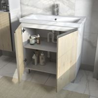 Тумба под раковину VIGO Yuma 80 напольная арт-347 дуб давос — фото 5, Тумбы под раковину