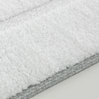 Коврик д/ванной комнаты 60х120 см., вышивка логотип MIGLIORE, белый, окантовка серебро арт-31924 — фото 2, Коврики для ванной комнаты