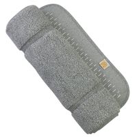 Коврик д/ванной комнаты 60х120 см., вышивка логотип MIGLIORE, серый, окантовка серебро арт-31913 — фото 7, Коврики для ванной комнаты