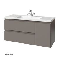 ФОРТЕ тумба 120 два ящика, одна дверь справа арт-36117R-SF025 — фото 1, Тумбы под раковину