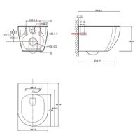 Сет: Инсталляция Grohe Rapid SL 3 в 1 + Унитаз подвесной Azario ORMI слив "Скрытое Торнадо" с сиденьем микролифт арт-38772001+AZ-0253VD — фото 9, Комплекты унитаз + инсталляция