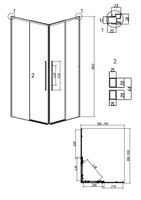 Товар: Душевое ограждение Grossman Galaxy 1/2.K33.01.10.10.00-1/2.K33.01.80.10.00 (100х80х195) раздвижная,хром,стекло прозрачное,2 места арт-300.K33.01.1080.10.00 - фото 10 Душевое ограждение Grossman Galaxy 1/2.K33.01.10.10.00-1/2.K33.01.80.10.00 (100х80х195) раздвижная,хром,стекло прозрачное,2 места арт-300.K33.01.1080.10.00 — фото 10, Прямоугольные душевые уголки
