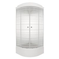 ДК Полосы 90*90 В (7 мест+сифон D50) арт-Щ0000061848 — фото 9, Душевые кабины