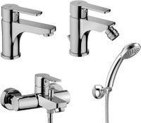 Набор смесителей Paffoni Red 4 в 1 (сет 4) 00255122 — фото 10, Готовые комплекты для ванной комнаты