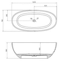 Прозрачная ванна ABBER Kristall AT9701Saphir синяя — фото 7, Ванны из полиэфирной смолы