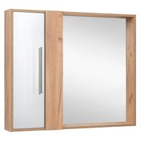 Зеркальный шкаф MELBOURNE 100 /универсальный/дуб/белый/ AQUA DE MARCO 1100WCMEL/V.2.0 — фото 4, Зеркальные шкафы в ванную