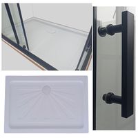 Ограждение VIVA90B N душевое Ceruttispa без поддона (90x90x195) — фото 298, Прямоугольные душевые уголки