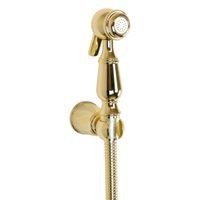 LAURA Гигиенический душ.набор, лейка/держатель/шланг латунь, золото 32317 — фото 1, Гигиенические души