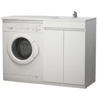 тумба Модерн 680 (Даллас-1300) напольная, белая без умывальника 680х480х858 MFR79606WT — фото 1, Комоды и тумбы для ванной комнаты