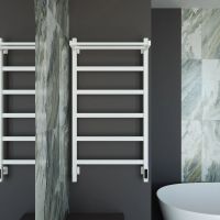 Полотенцесушитель электрический Grota Lore 530х1000 белый Lore 530х1000 RAL9016 EL — фото 3, Электрические полотенцесушители