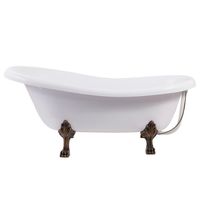 Ванна EDELWEISS 170 см из литьевого мрамора NOVA GEL с бронзовыми ножками/ Aqua de Marco 1170WBEDE_GEL — фото 4, Ванны