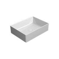 раковина накладная KUBE X 50x37 белый арт-942911 — фото 2, Раковины накладные