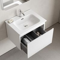 Товар: Тумба подвесная SANCOS Snob R 1.0 590х445х406, c одним ящиком оснащенным доводчиками, Bianco , арт. арт-SNR1.060W - фото 4 Тумба подвесная SANCOS Snob R 1.0 590х445х406, c одним ящиком оснащенным доводчиками, Bianco , арт. арт-SNR1.060W — фото 4, Тумбы под раковину