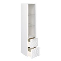 Шкаф-пенал подвесной PARMA 35 /белый/правый/ AQUA DE MARCO 3035WPAR — фото 6, Шкафы для ванной