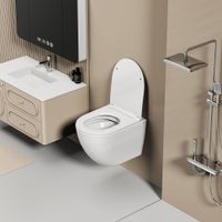 Товар: Унитаз ABBER Ultra AC1301 подвесной белый с ультратонким ободком - фото 6 Унитаз ABBER Ultra AC1301 подвесной белый с ультратонким ободком — фото 6, Подвесные унитазы