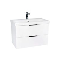 Тумба под раковину VIANT БЕРЛИН 80 подвесная белый арт-VBER80MDBEL-T2YP — фото 8, Тумбы под раковину