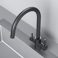 Товар: X-Joy S, смеситель для кухни с С-изливом с каналом для питьевой воды, черный арт-F85B07722 - фото 7 X-Joy S, смеситель для кухни с С-изливом с каналом для питьевой воды, черный арт-F85B07722 — фото 7, Смесители для кухни