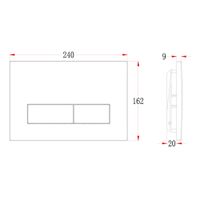 Товар: Кнопка смыва Veconi FLUSH V1, FLV1-G, 240х162х9, пластик, золото брашинг - фото 2 Кнопка смыва Veconi FLUSH V1, FLV1-G, 240х162х9, пластик, золото брашинг — фото 2, Кнопки смыва