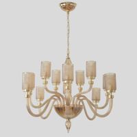 Люстра арт-SILVESTRO SP12 AMBER — фото 3, Люстры