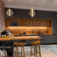 Светильник подвесной арт-CUADRA SP18W LED GOLD — фото 4, Подвесные светильники