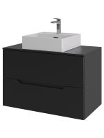 Товар: Orange Line Li-80TubMDF+B04-405W тумба с раковиной подвесная 80 см, черный/белый Li-80TubMDF+B04-405W - фото 6 Orange Line Li-80TubMDF+B04-405W тумба с раковиной подвесная 80 см, черный/белый Li-80TubMDF+B04-405W — фото 6, Тумбы с раковиной