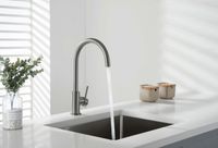 AQ1382BGM ЕВРОПА смеситель для кухни, оружейная сталь — фото 4, Смесители для кухни