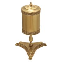 ELISABETTA Ведро мусорное на подставке, 5 л., H58 cм, бронза 16993 — фото 1, Мусорные ведра