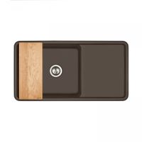 Мойка для кухни Беллис 97 970x510x250 мм, прямоуг., кофе 1A725132BS280 — фото 2, Кухонные мойки