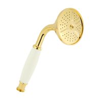 RICAMBI Ручной душ латунь, бел./золото (ERMITAGE, DALLAS, OXFORD, REVIVAL, PRINCETON, ARCADIA) 30886 — фото 2, Лейки для душа