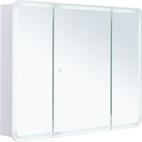 Зеркальный шкаф Aquanet Оптима 110 с LED подсветкой арт-00341428 — фото 9, Зеркальные шкафы в ванную