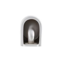 Унитаз подвесной Grossman (495*360*363) безободковый, белый с тонкой крышкой,микролифт,смыв торнадо,1 место арт-GR-4408SQ — фото 7, Подвесные унитазы