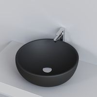 Раковина Ambassador Queen (450*450*175) ЧЁРНАЯ МАТОВАЯ арт-116T20201 — фото 6, Раковины встраиваемые сверху