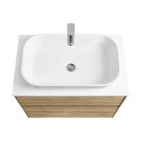 Столешница ЛИБЕРТИ 75, белый глянец арт-1A281003LY010 — фото 6, Столешницы под раковину