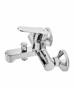 OneLife Полимерный смеситель для ванны с душ.гарнитуром, хром арт-P07-611cr — фото 3, Смеситель для ванны