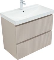 Тумба под раковину Aquanet Джейн (Flat) 80 бежевый арт-00343977 — фото 1, Тумбы под раковину