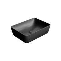 раковина накладная NUBES 50x38 без перелива черный матовый арт-903726 — фото 2, Раковины накладные