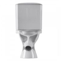 Унитаз-компакт "Вест" наклонный выпуск, с кнопочной арматурой и сиденьем, крап на белом. SANTERI арт-1P2018S0100BF — фото 6, Напольные унитазы