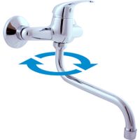 Товар: Смеситель Sazava настенный для раковины/умывальника с круглым изливом 290 мм, арт-SA301.5/22 - фото 3 Смеситель Sazava настенный для раковины/умывальника с круглым изливом 290 мм, арт-SA301.5/22 — фото 3, Смесители для раковины