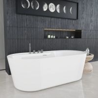 Ванна AQUAme акриловая отдельностоящая арт-AQM3505GW-L — фото 4, Акриловые ванны