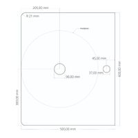 Столешница "НОРМА-60 см" черная (искусственный камень) 506003 — фото 5, Столешницы под раковину