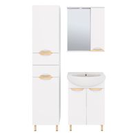 Товар: Шкаф-пенал напольный ELEGANSE 40 /золото/левый/ AQUA DE MARCO арт-3040CGELE/L - фото 2 Шкаф-пенал напольный ELEGANSE 40 /золото/левый/ AQUA DE MARCO арт-3040CGELE/L — фото 2, Пеналы для ванной комнаты