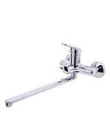 OneLife смеситель для ванны однорычажный полимерный универсальный с душевым набором, хром арт-P11-218cr — фото 2, Смеситель для ванны