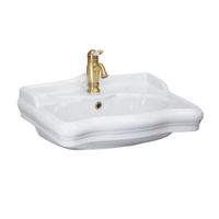 IMPERO Раковина тюльпана 60 см, белая керамика 20788 — фото 1, Раковины встраиваемые сверху