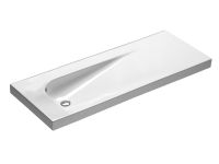 Раковина HATRIA GRANDANGOLO подвесная или на тумбу без отверстия с переливом цвет белый арт-Y0XS01 — фото 1, Раковины подвесные